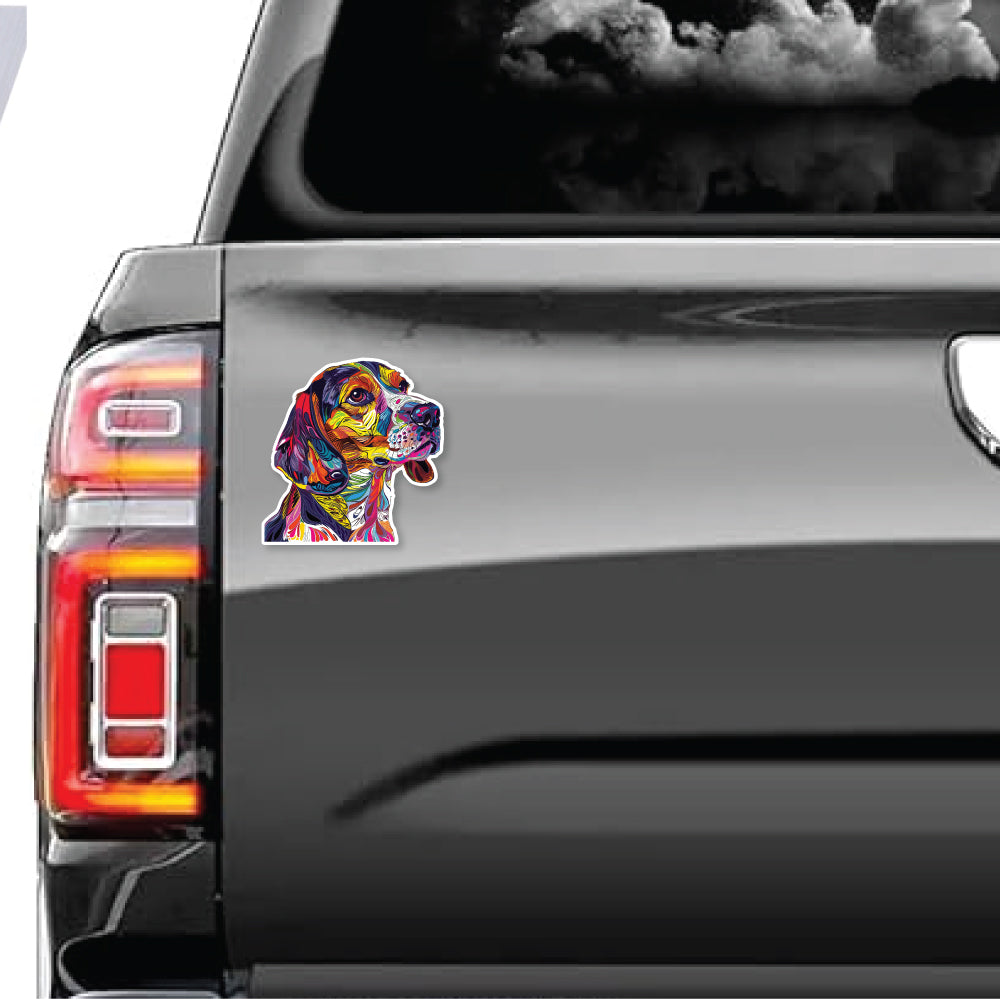 Colorful Dog Decals