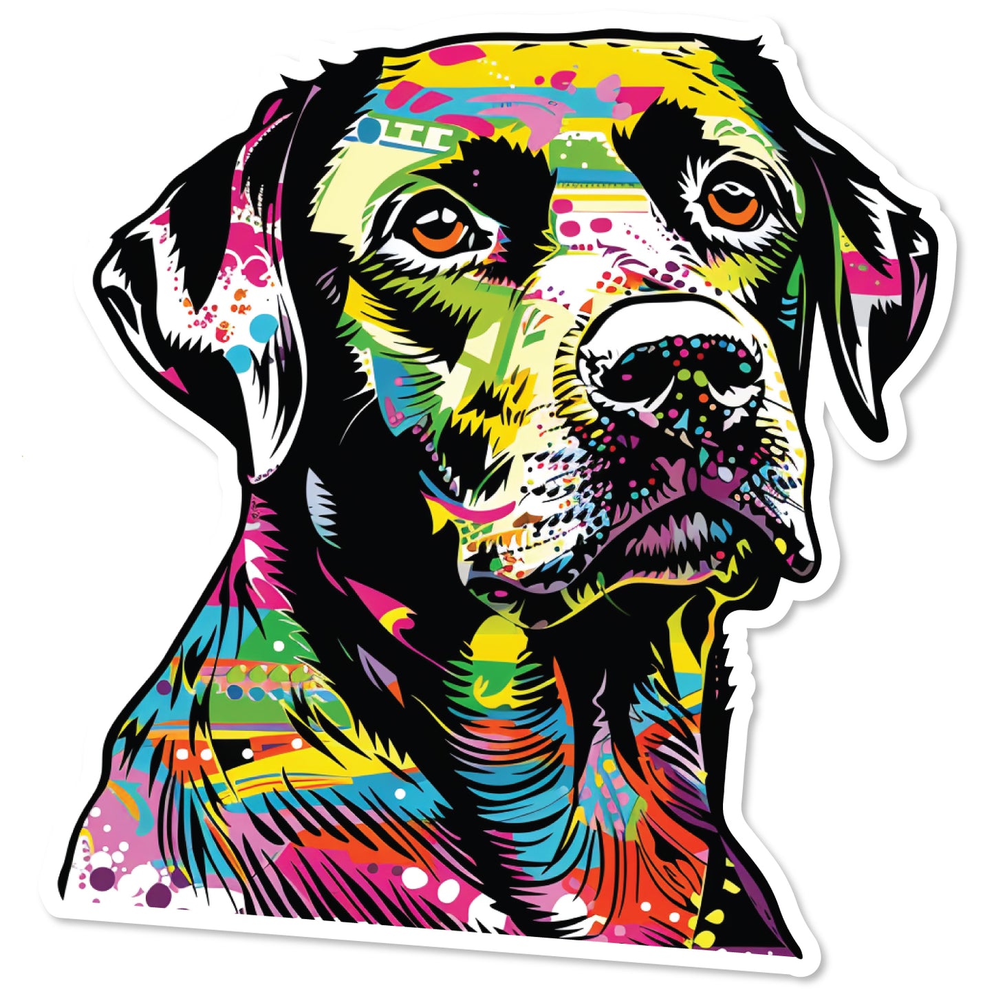Colorful Dog Decals