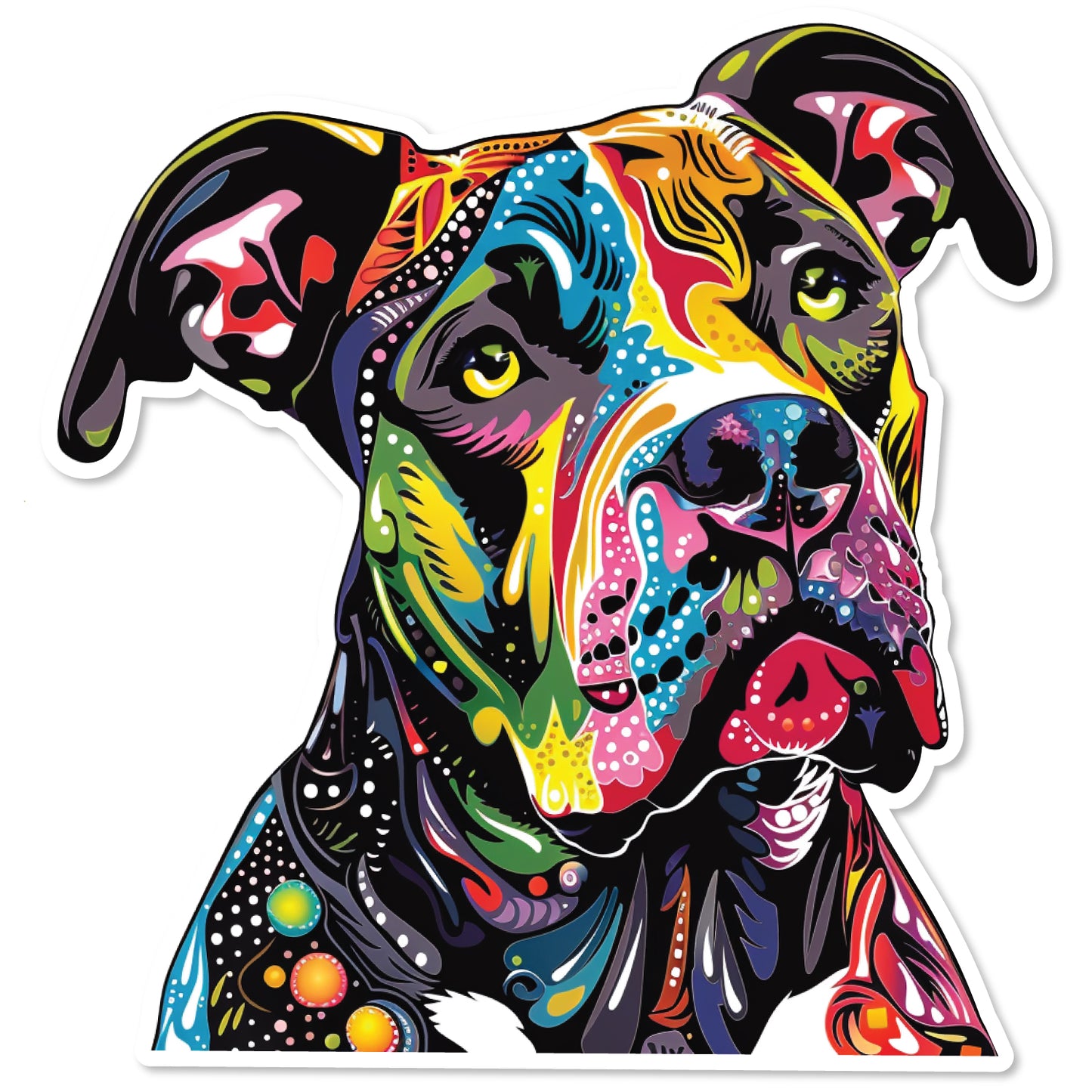 Colorful Dog Decals